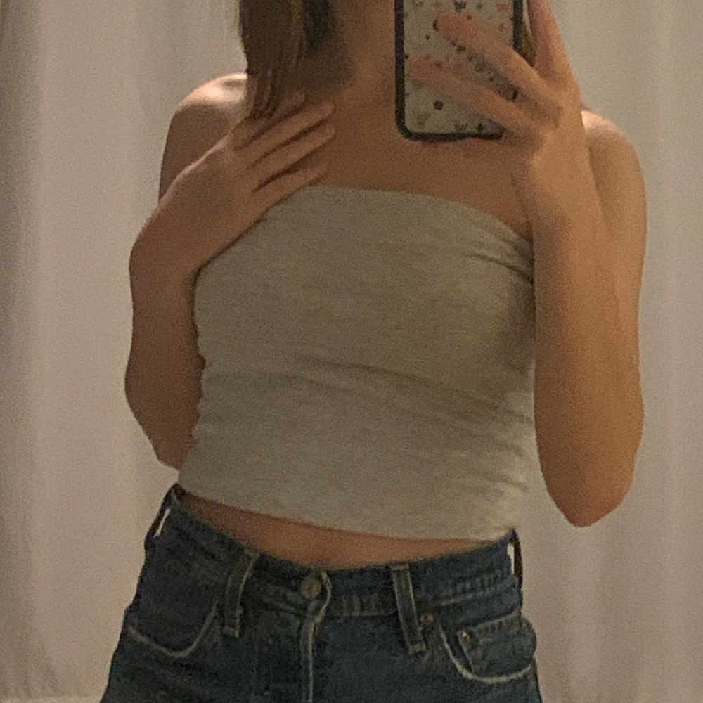 Gray tube top